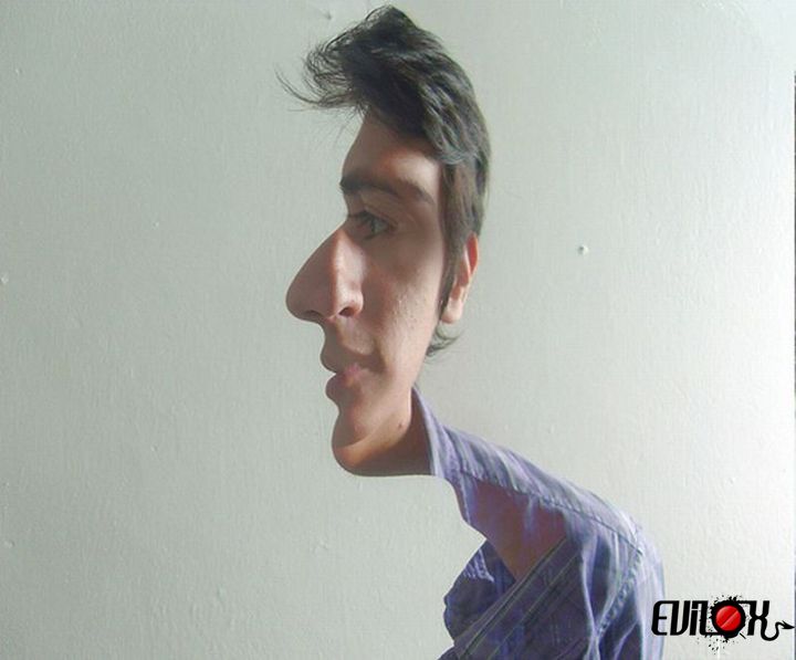 Illusion d'oblique facial